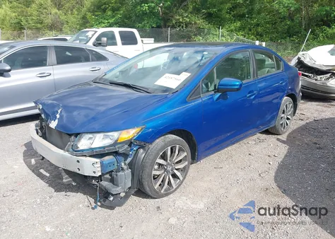 2014 Honda Civic Ex-L from USA, damaged, VIN 19XFB2F97EE048177